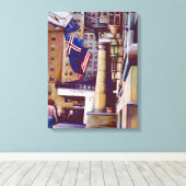 ザ・ピラーズオブザプラザホテルニューヨーク キャンバスプリント (インサイチュ (ウッドフロア))