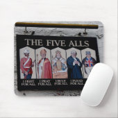 ザ・ファイブオールズUKサインおもしろい マウスパッド (マウス)