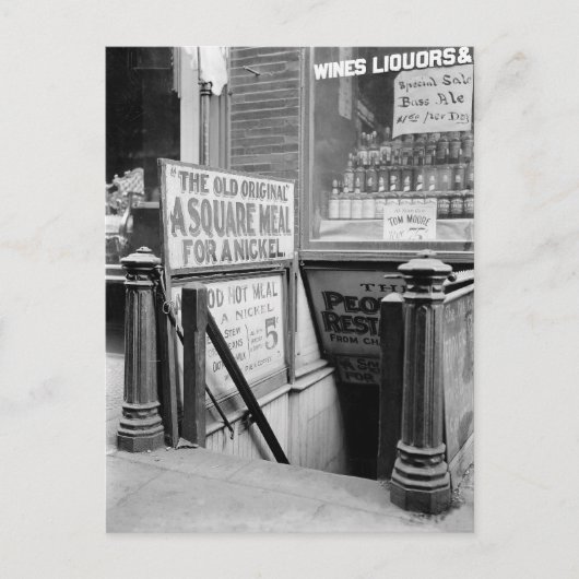 ザ・ファイブセントレストラン, 1915 ポストカード (正面)