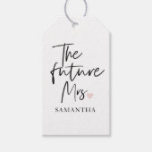 ザ・フューチャー ミセスとアナタの名前 | モダン ビューティー ギフト ギフトタグ (正面)
