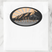 ザ・フラチロン、チャータークパーク、BoulderStickers 楕円形シール (バッグ)