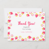 ザ・フラットサンキューファースト誕生日カード サンキューカード (正面)