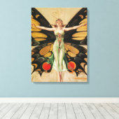 ザ・フラッパー、1922年ジョセフ・クリスチャン・ライエンデッカー キャンバスプリント (インサイチュ (ウッドフロア))