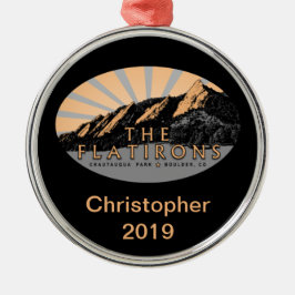 ザ・フラティロン、チョータークパーク、コロラド大きい石 メタルオーナメント