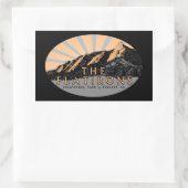 ザ・フラティロン、チョータークパーク、コロラド大きい石 長方形シール (バッグ)