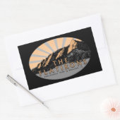 ザ・フラティロン、チョータークパーク、コロラド大きい石 長方形シール (封筒)