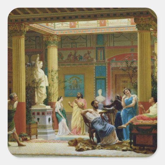 ザ・フルテプレーヤー」と「ザ・ディオメデス」の妻 スクエアシール (正面)