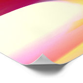 ザ・フレーム – レッド抽象芸術デジタルアートポスタープリント ポスター (角)