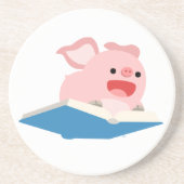 ザ・ブック飛んでいると漫画の豚コースター コースター (正面)