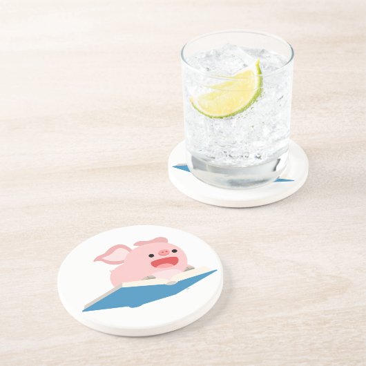 ザ・ブック飛んでいると漫画の豚コースター コースター (側面)