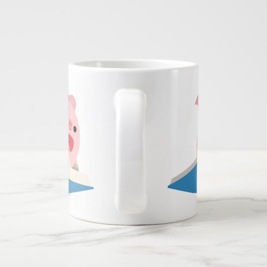 ザ・ブック飛んでいると漫画の豚ジャンボマグカップ ジャンボコーヒーマグカップ (裏面)