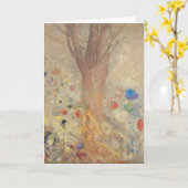 ザ・ブッダ・バイ・オディロン・レドン カード (黄色い花)