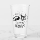 ザ・ブッチャーショップステーキハウス，シカゴ， IL タンブラーグラス (正面)