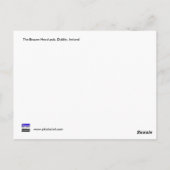 ザ・ブラゼン・ヘッドパブ，ダブリン，アイルランド ポストカード (裏面)