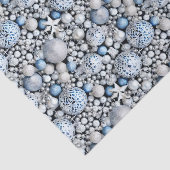 ザ・ブルー&シルバークリスマスバルブシリーズデザイン6 薄葉紙 (詳細)