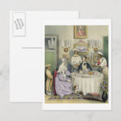 ザ・ブレックファーストプレート3 from 'アングロインディアン', engra ポストカード (正面/裏面)