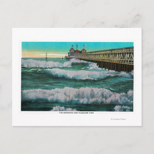 ザ・ブレーカーズ&プレジャーピアロンビーチ, CA ポストカード (正面)