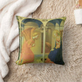 ザ・プラド受胎告知byフラアンジェリコ クッション (ブランケット)