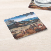 ザ・ヘイメイキング、ピエテル・ブルーゲル スクエアペーパーコースター (アングル)