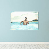 ザ・ベーサー、1899 キャンバスプリント (インサイチュ (ウッドフロア))