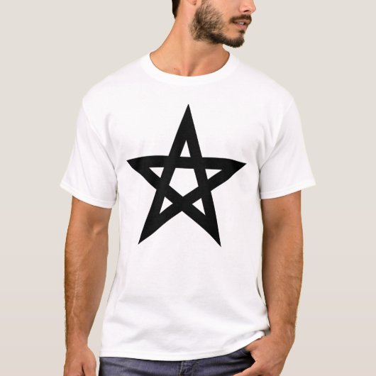 ザ・ペンタグラム(黒) Tシャツ (正面)