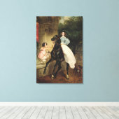 ザ・ホースウーマン、ジョヴァニナポートレート キャンバスプリント (インサイチュ (ウッドフロア))