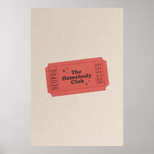 ザ・ホームボディクラブポスター ポスター (正面)