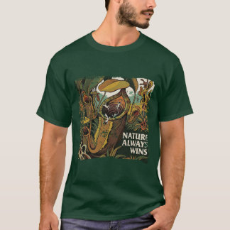 ザ・ボタニカル・コンシューマー: "自然は常に勝つ" Tシャツ