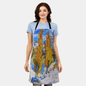 ザ・ポプラーズアットサンレミー,ヴァンゴッホ エプロン (着用した状態)