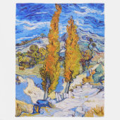 ザ・ポプラーズアットサンレミー，ヴァンゴッホ フリースブランケット (正面)