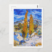 ザ・ポプラーズアットサンレミー，ヴァンゴッホ ポストカード (正面/裏面)