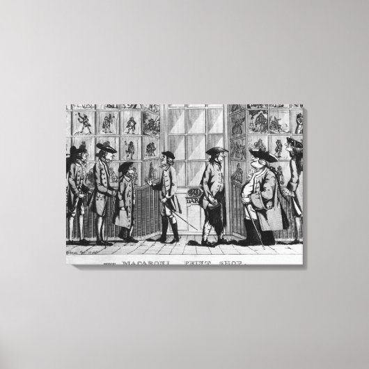 ザ・マカロニプリントショップ、パブ。by N. Darley キャンバスプリント (正面)