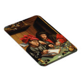 ザ・マネー・貸し手(オークパネルの油) マグネット (右側)