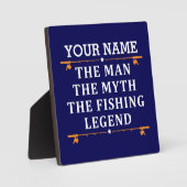 ザ・マパーソナライズされたン・ザ・マイス・ザ・魚釣り・レジェンド フォトプラーク (正面)