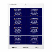 ザ・マパーソナライズされたン・ザ・マイス・ザ・魚釣り・レジェンド ラベル (フルシート)