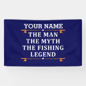 ザ・マパーソナライズされたン・ザ・マイス・ザ・魚釣り・レジェンド 横断幕 (横)