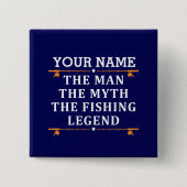 ザ・マパーソナライズされたン・ザ・マイス・ザ・魚釣り・レジェンド 缶バッジ (正面)