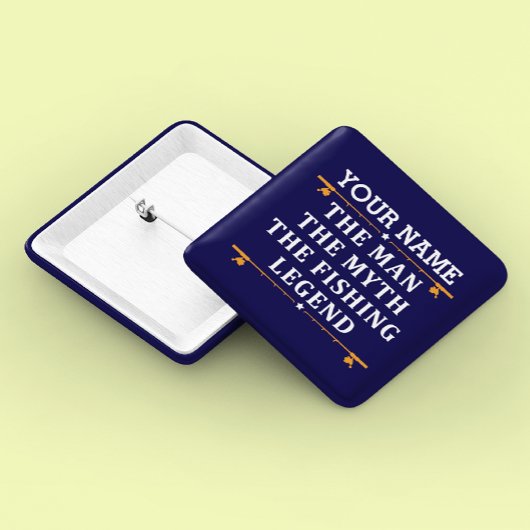 ザ・マパーソナライズされたン・ザ・マイス・ザ・魚釣り・レジェンド 缶バッジ