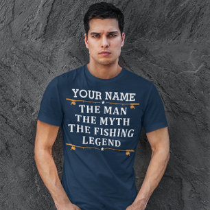 ザ・マパーソナライズされたン・ザ・マイス・ザ・魚釣り・レジェンド Tシャツ