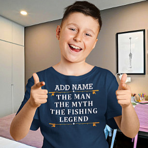 ザ・マパーソナライズされたン・ザ・マイス・ザ・魚釣り・レジェンド Tシャツ