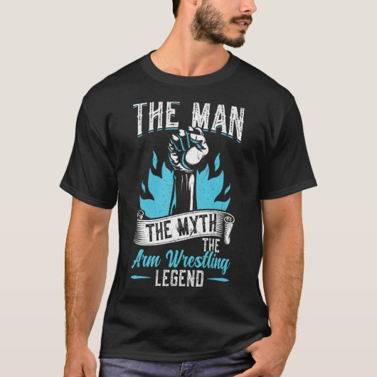ザ・マンザ神話ザ・アームレスリング伝説 Tシャツ (正面)
