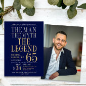 ザ・マンザ神話ザ・レジェンドサプライズ65誕生日 招待状