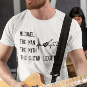 ザ・マン神話ギターレジェンドパパ父の日 Tシャツ