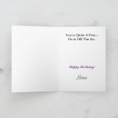 ザ・マン・ザ・マイス・ザ・レジェンド・ハム・ラジオ・カード カード (内部)