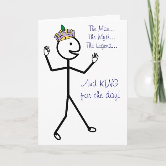 ザ・マン・ザ・ミス・ザ・レジェンドハッピー・ファザ・デイ カード (正面)