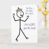 ザ・マン・ザ・ミス・ザ・レジェンドハッピー・ファザ・デイ カード (黄色い花)