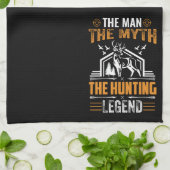 ザ·マン·ザ·ミス·ザ·狩り伝説-鹿小屋 キッチンタオル (折り畳み)