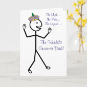 ザ・マン・ザ・レジェンド – 幸せな父の日 カード (黄色い花)