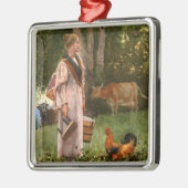 ザ・ミルクメイド（酪農場） メタルオーナメント (左)
