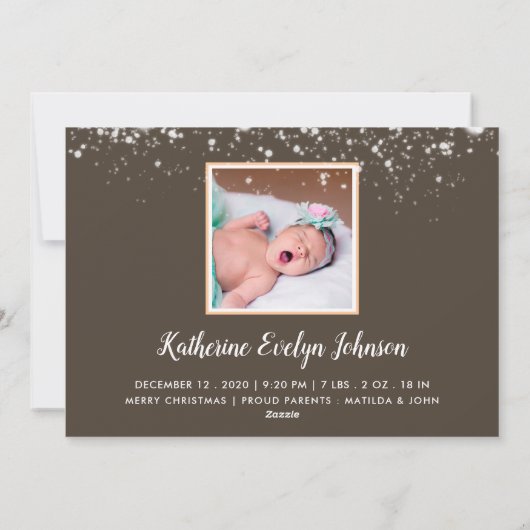 ザ・モア・ザ・メリア | 誕生発表写真 シーズンカード (裏面)